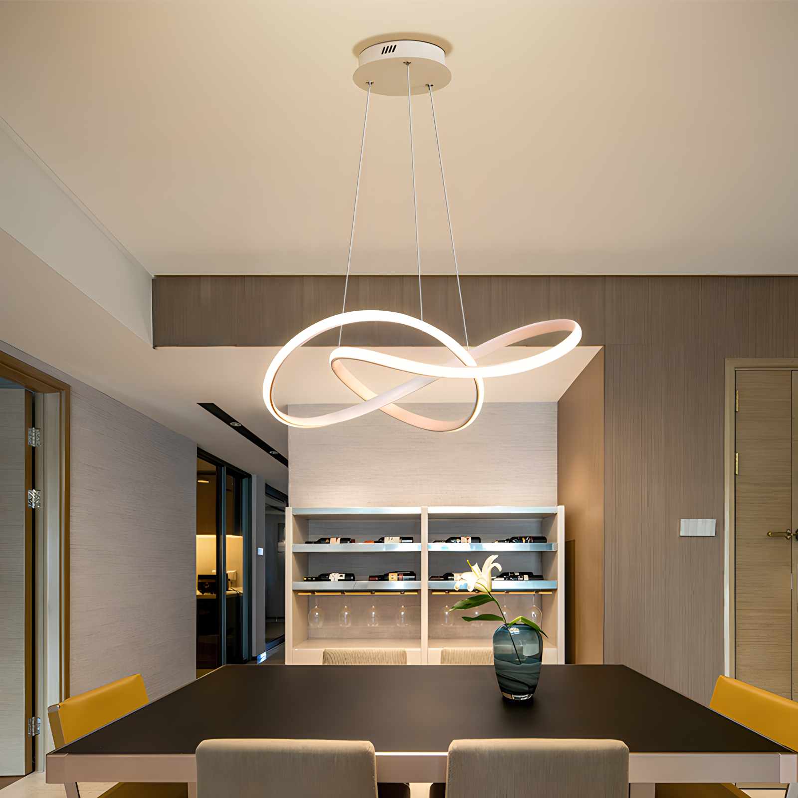 Feyran Creative Linear Chandelier for Dining Room