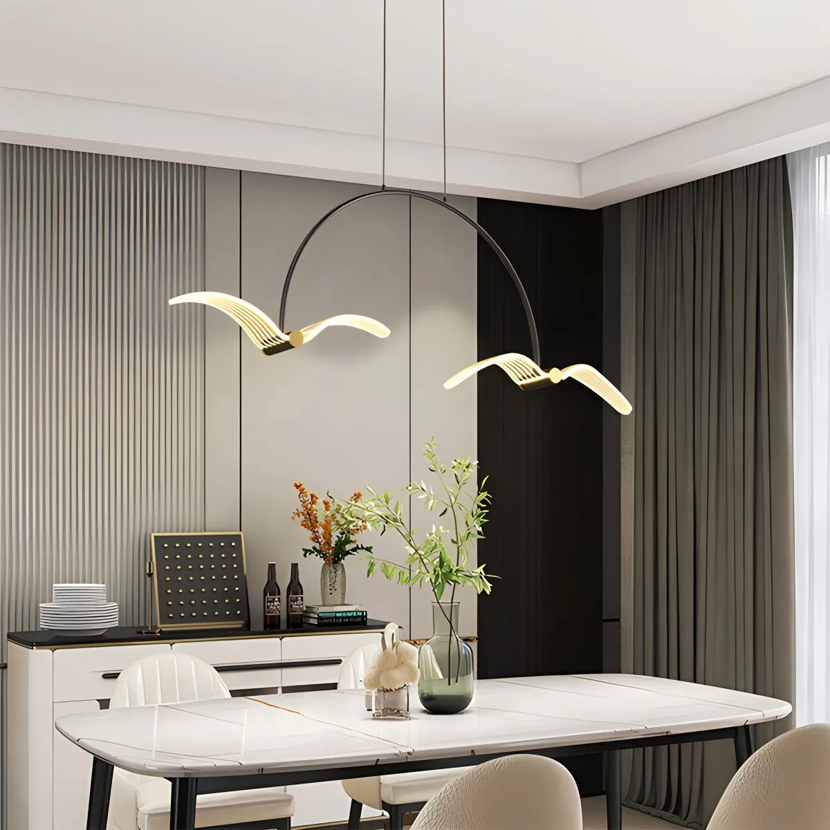 Feyran Modern Simple Seagull Pendant Light for Dining Area