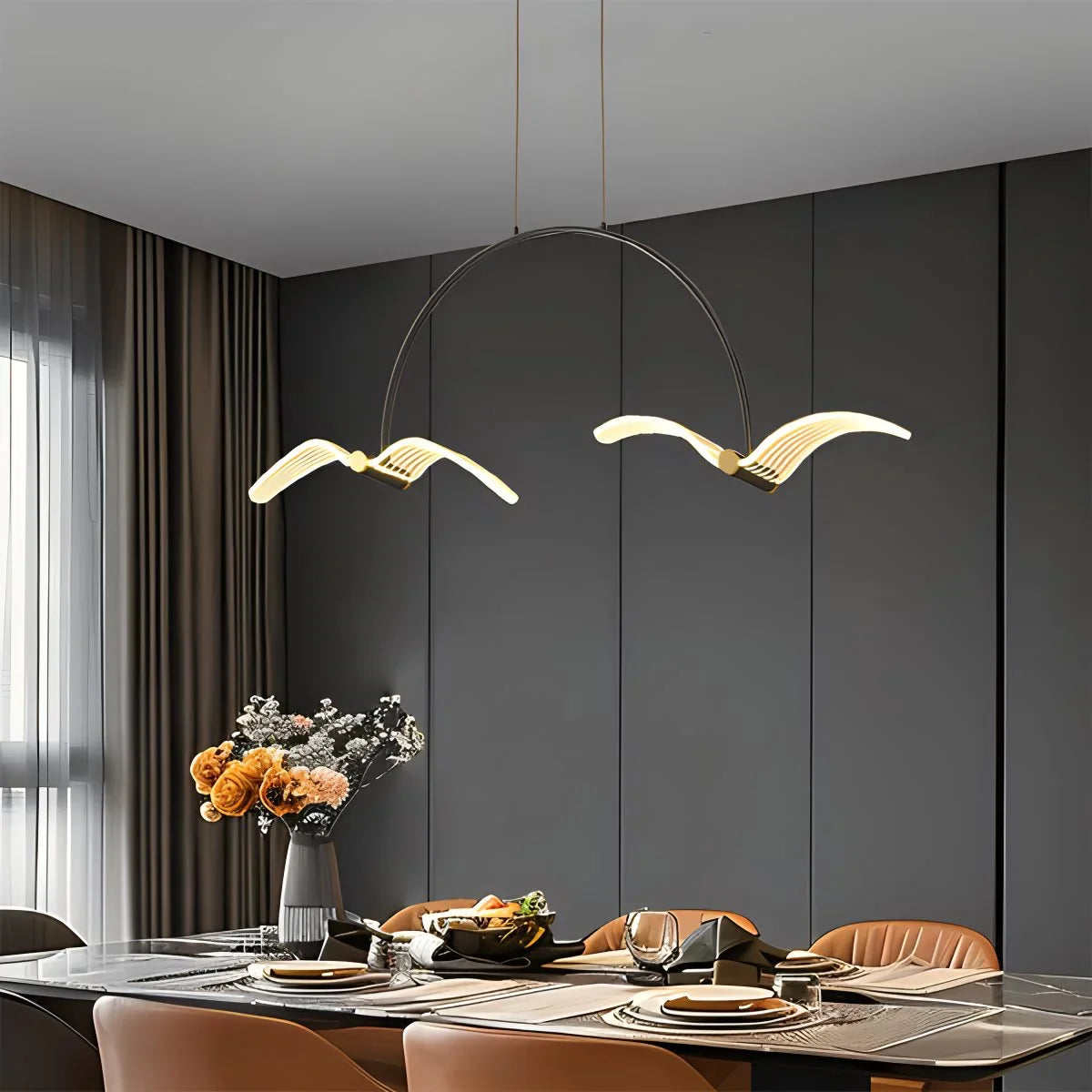 Feyran Modern Simple Seagull Pendant Light for Dining Area