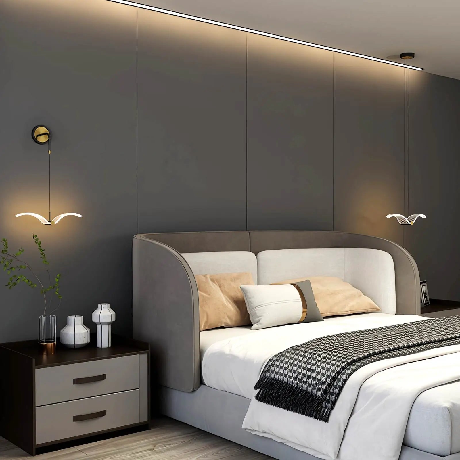 Feyran Personalized Seagull Home Wall Lamp Bedside Lamp