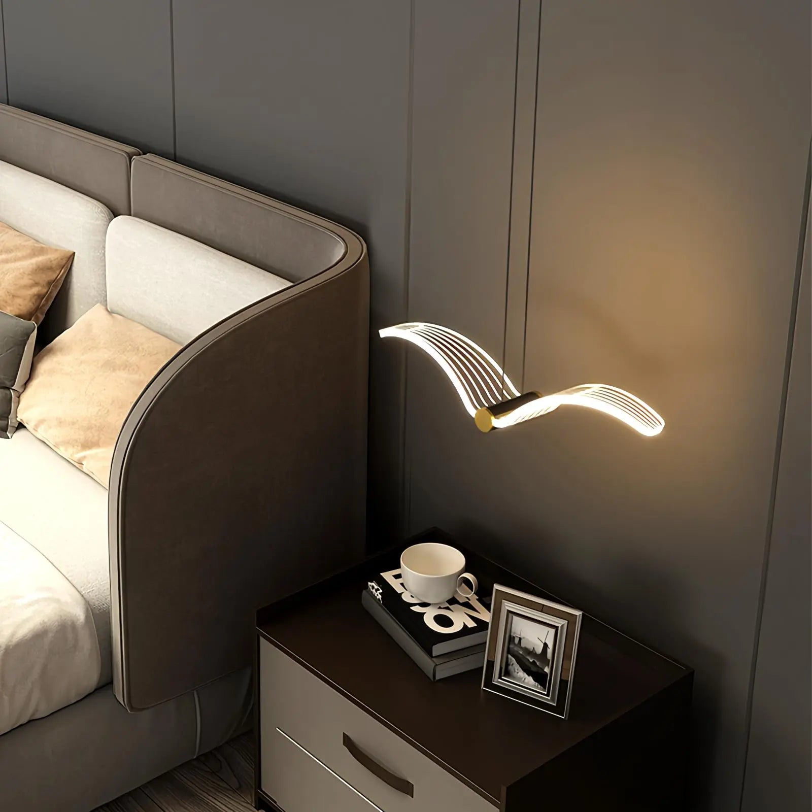 Feyran Personalized Seagull Home Wall Lamp Bedside Lamp