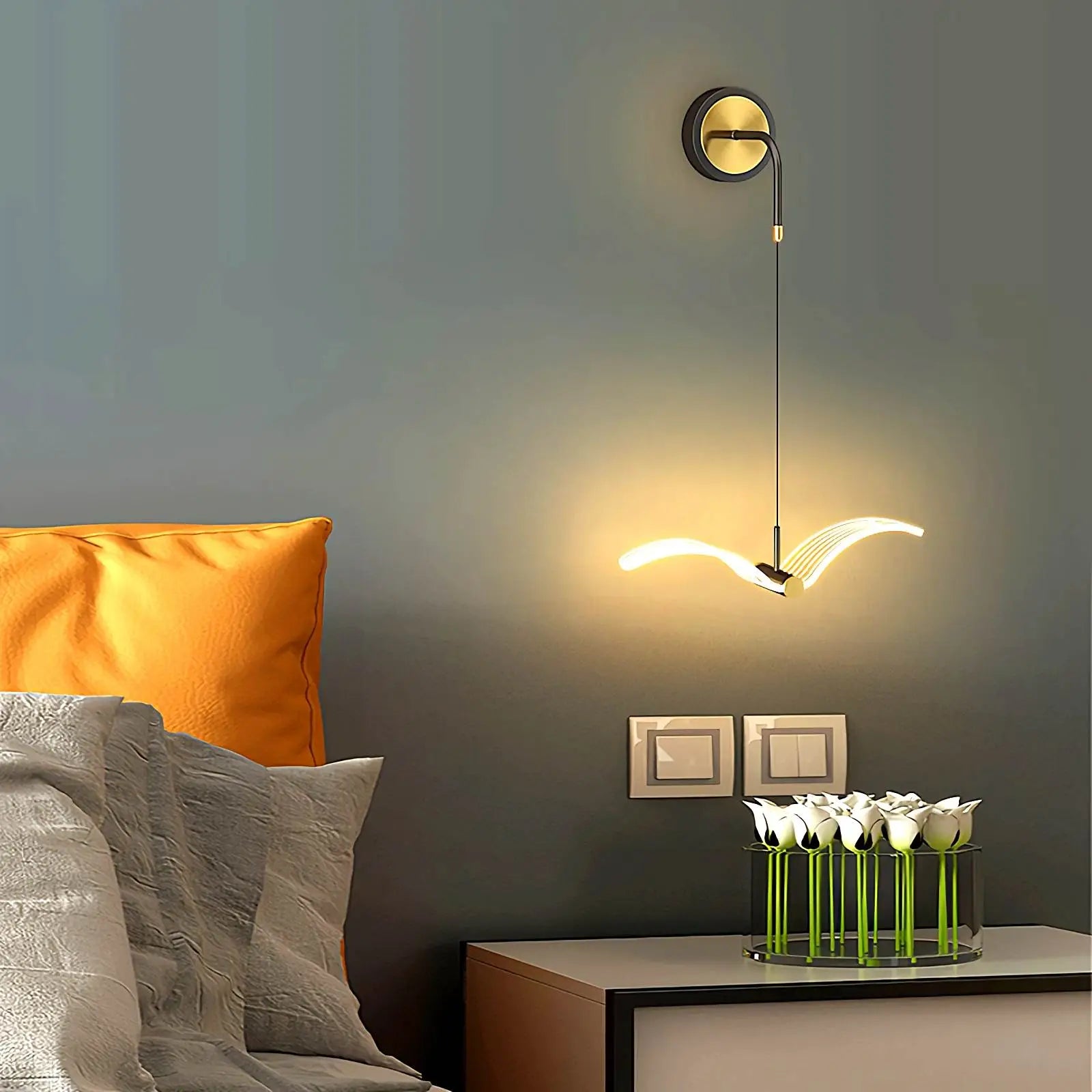 Feyran Personalized Seagull Home Wall Lamp Bedside Lamp