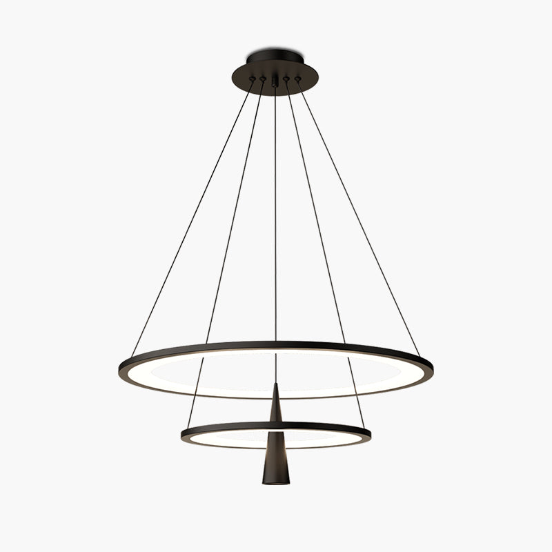 Acrylic Double Layer Pendant Light for Living Room