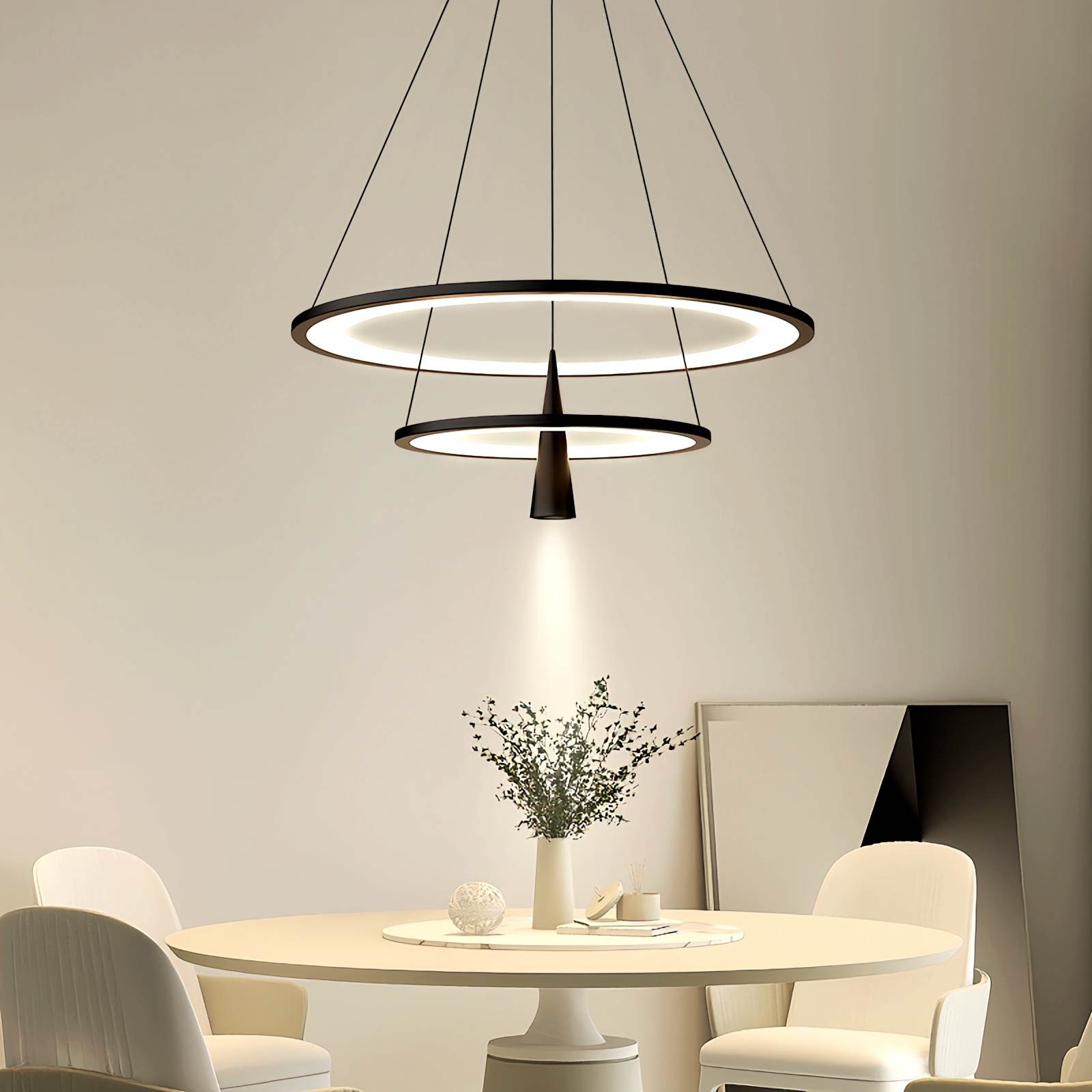 Acrylic Double Layer Pendant Light for Living Room
