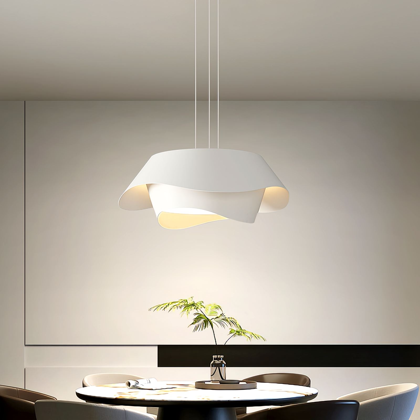 Feyran Flower Shaped Acrylic Pendant Light for Dining Room