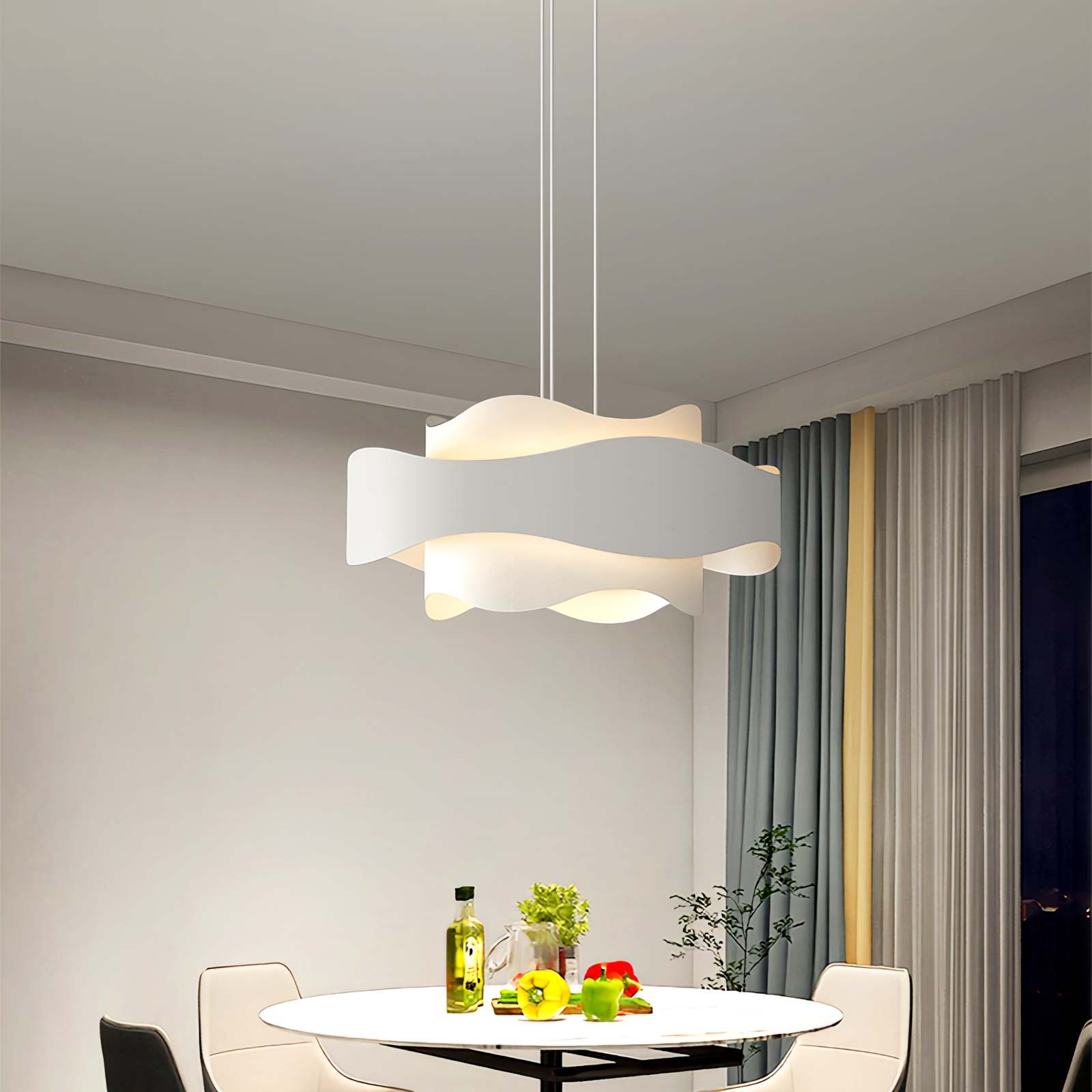 Feyran Round High Transparent Acrylic Pendant Light