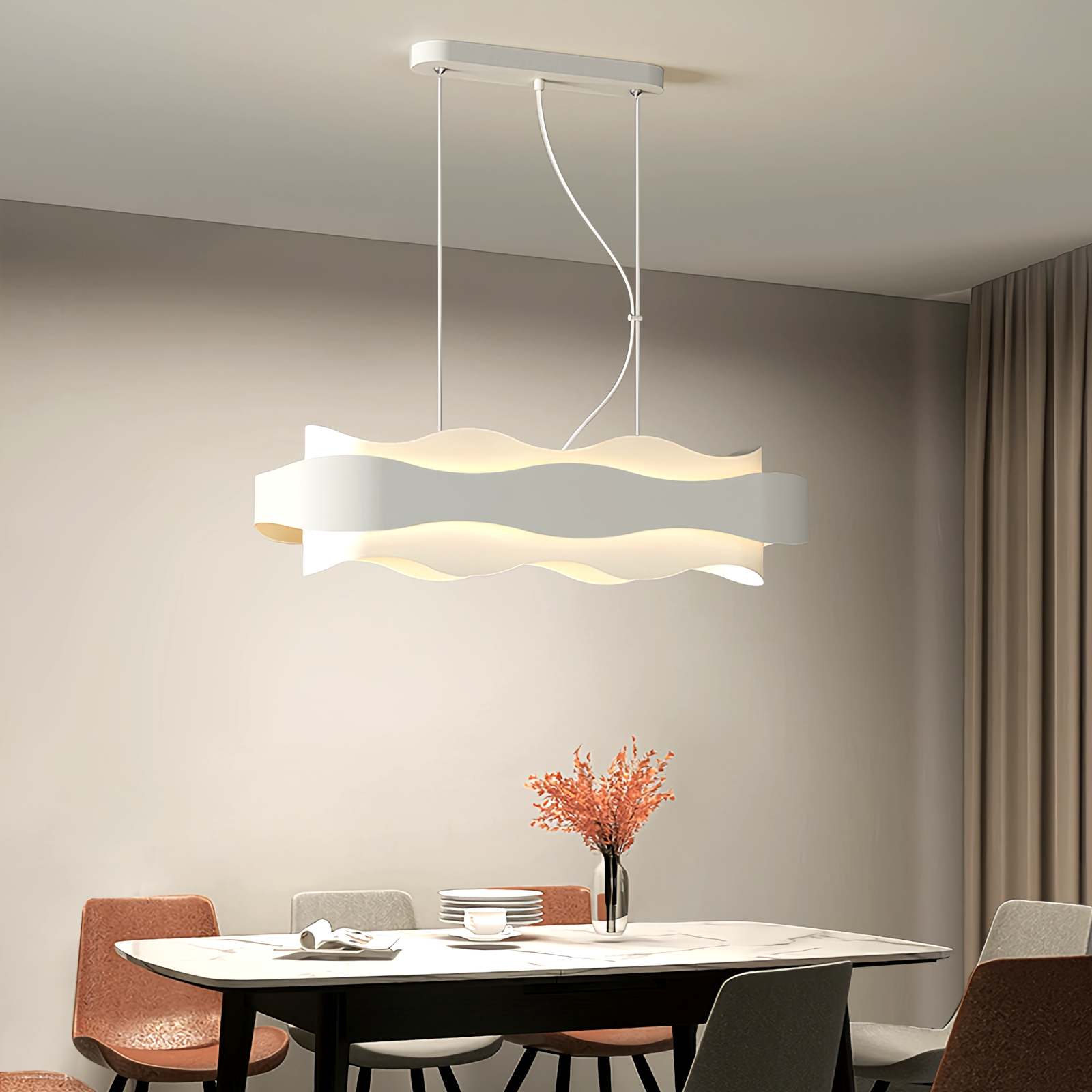 Feyran Long High-Transmission Acrylic Pendant Lamp
