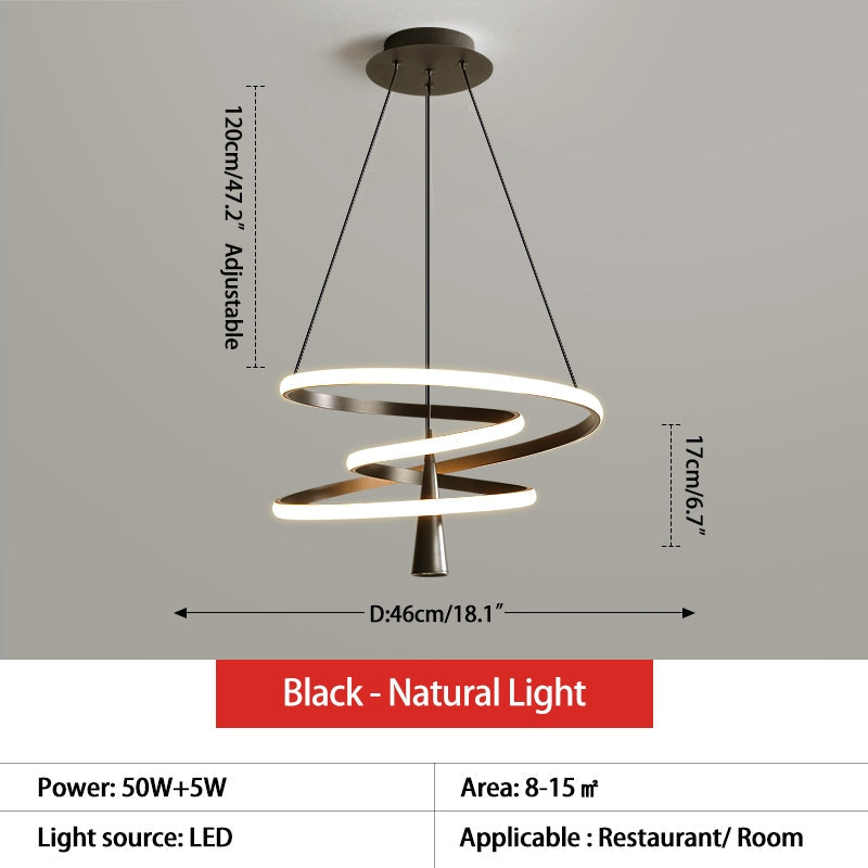 Feyran Acrylic Ring Spotlight Chandelier