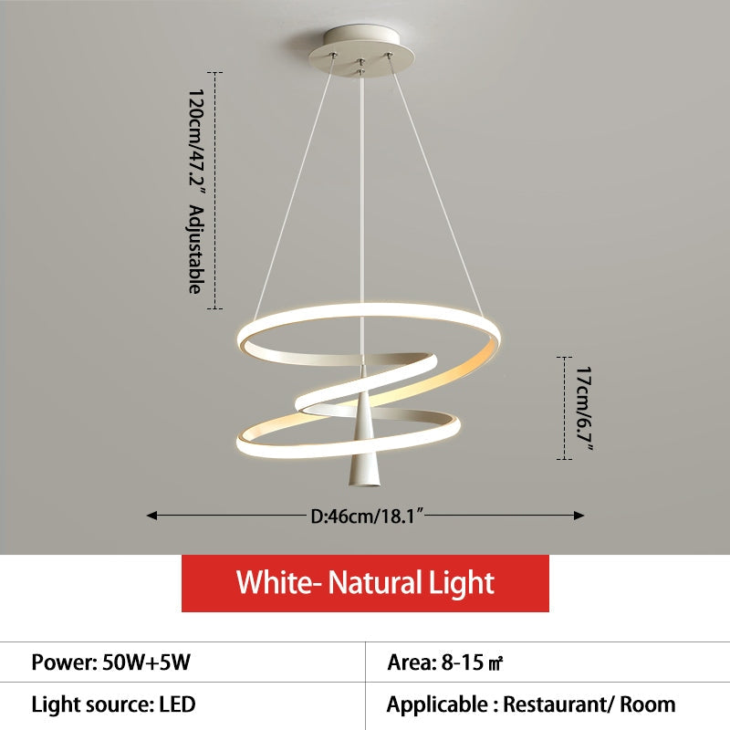 Feyran Acrylic Ring Spotlight Chandelier