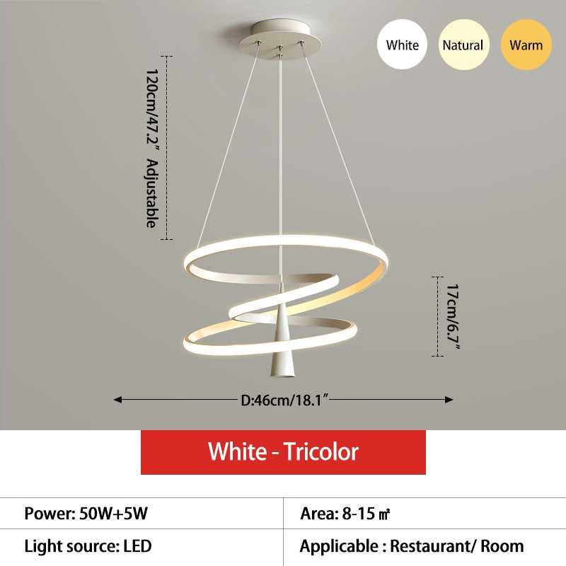 Feyran Acrylic Ring Spotlight Chandelier