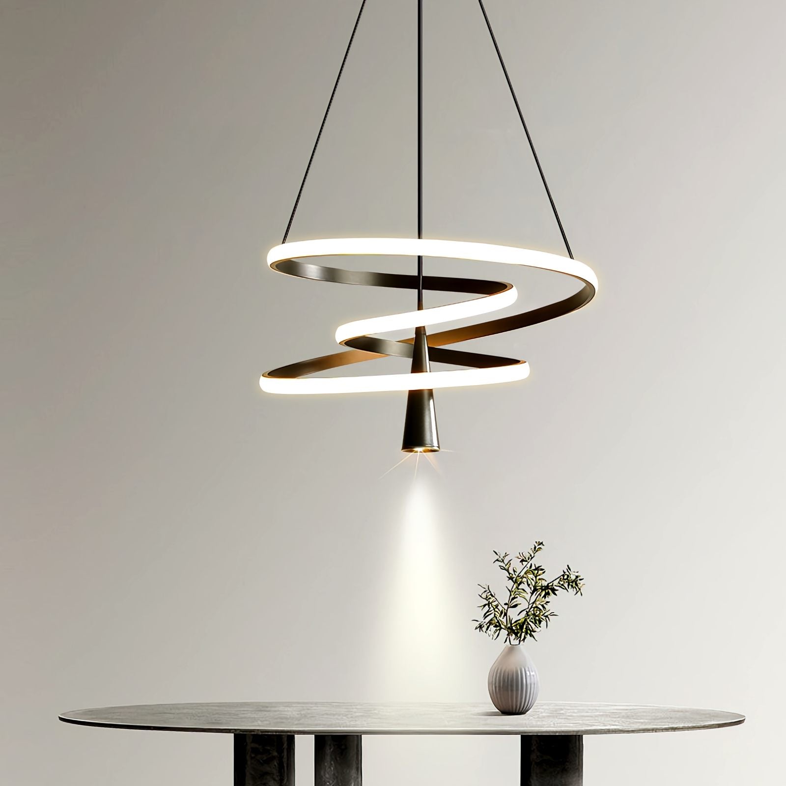 Feyran Acrylic Ring Spotlight Chandelier