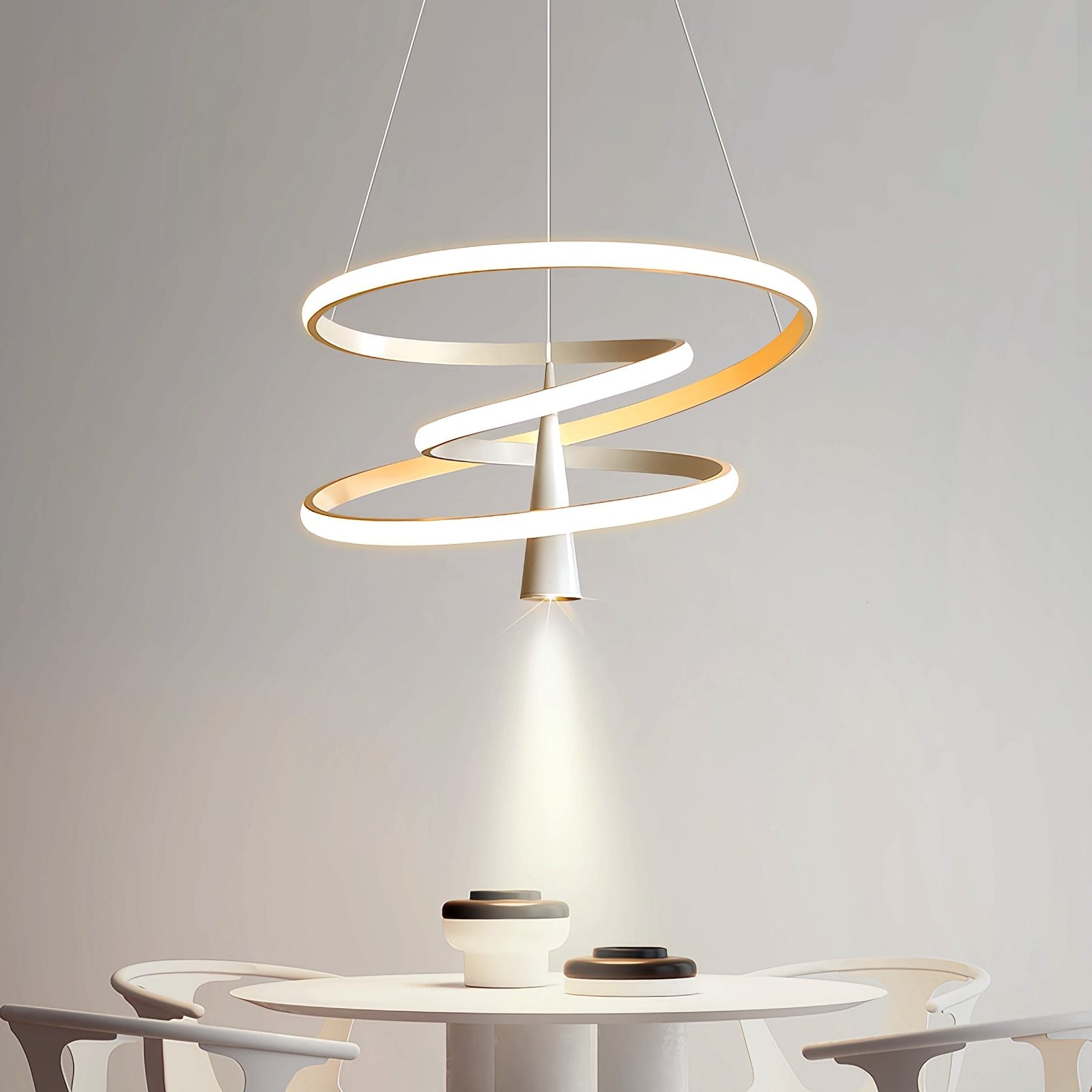 Feyran Acrylic Ring Spotlight Chandelier