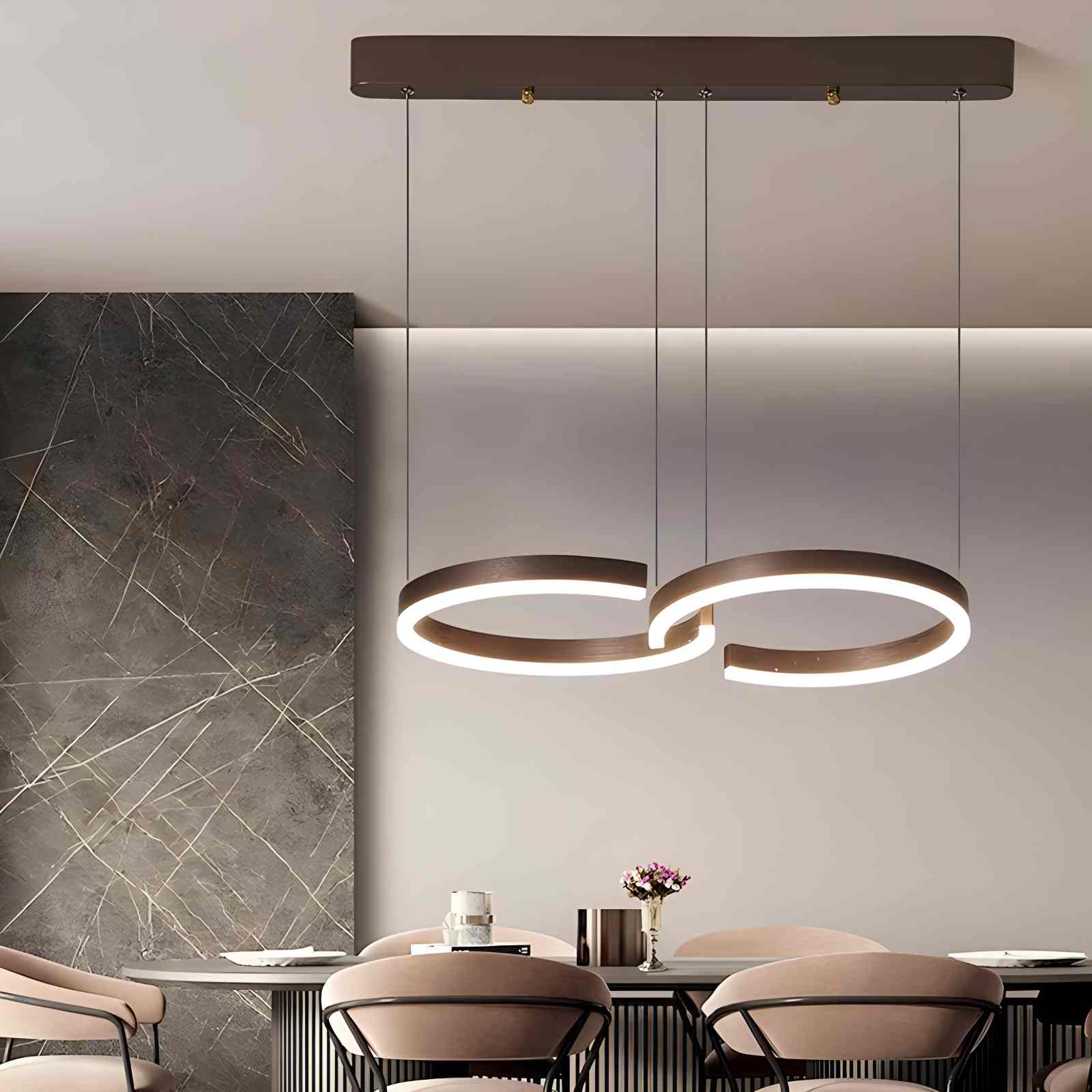Feyran Nordic Light Luxury Double C Pendant Light