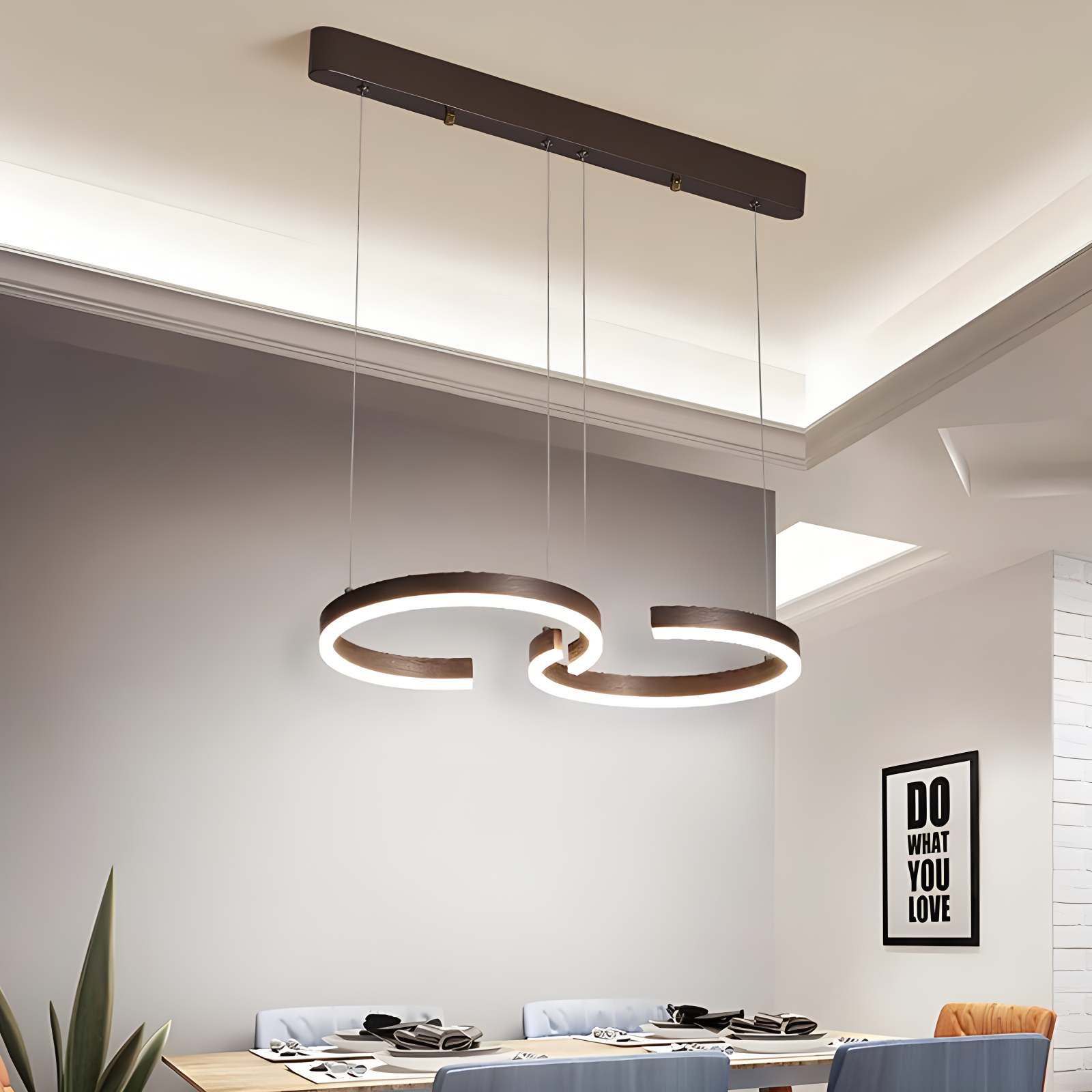 Feyran Nordic Light Luxury Double C Pendant Light