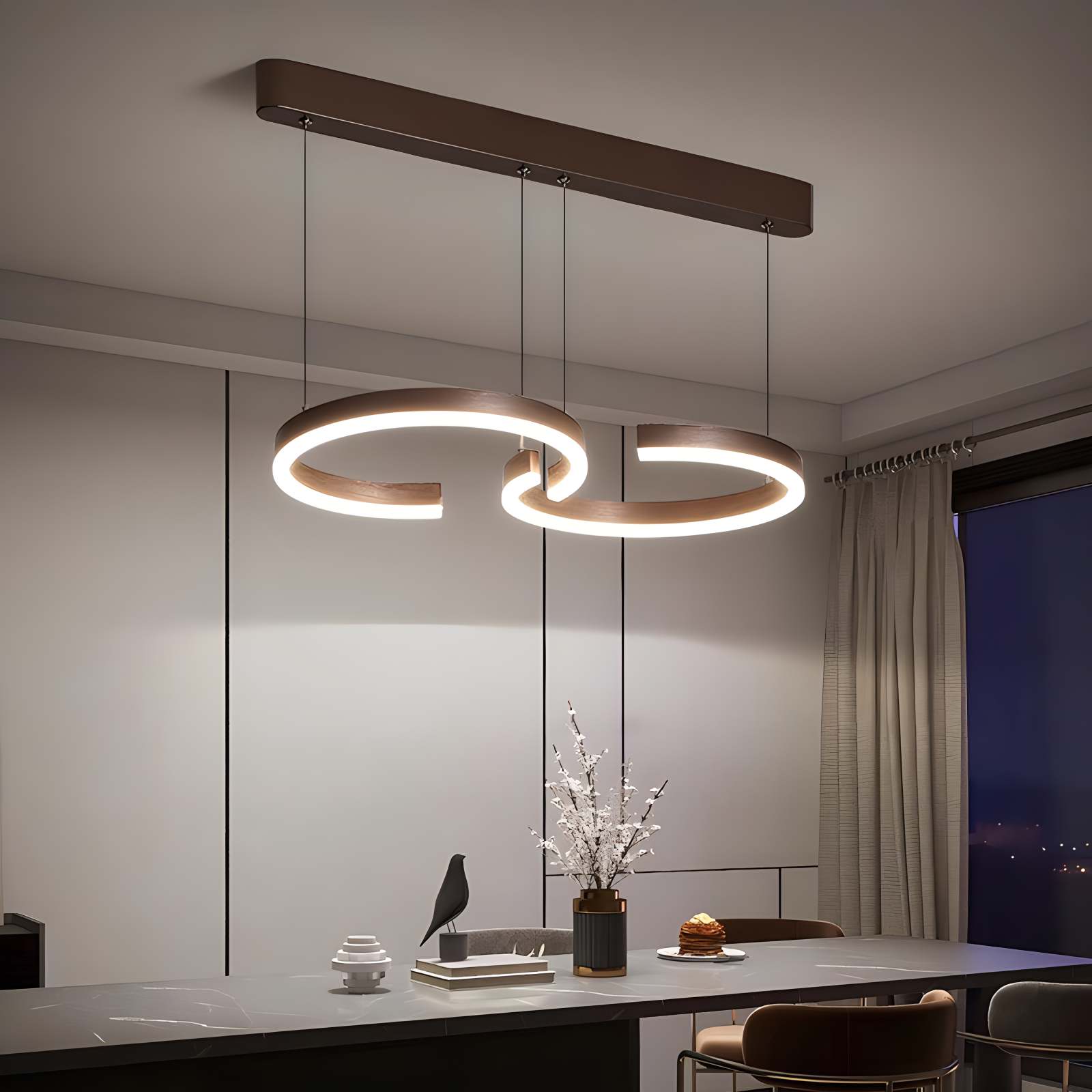 Feyran Nordic Light Luxury Double C Pendant Light