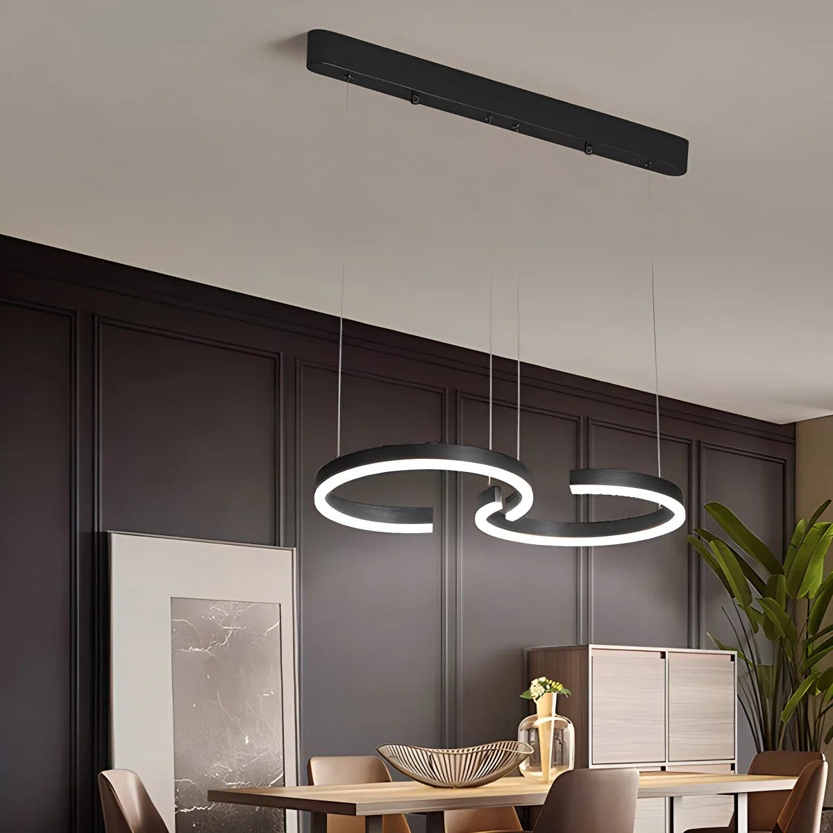 Feyran Nordic Light Luxury Double C Pendant Light