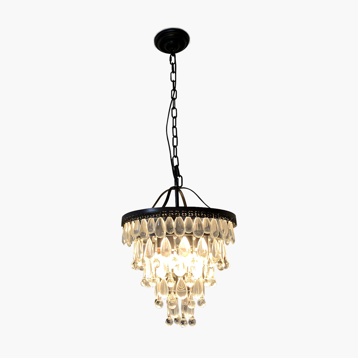 Feyran Droplet Crystal Chandelier for Dining Room