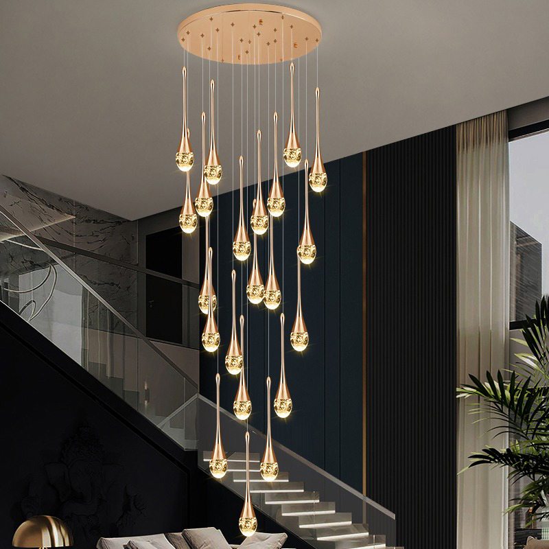 Feyran Luxury Water Drop Pendant Chandelier for Living Room