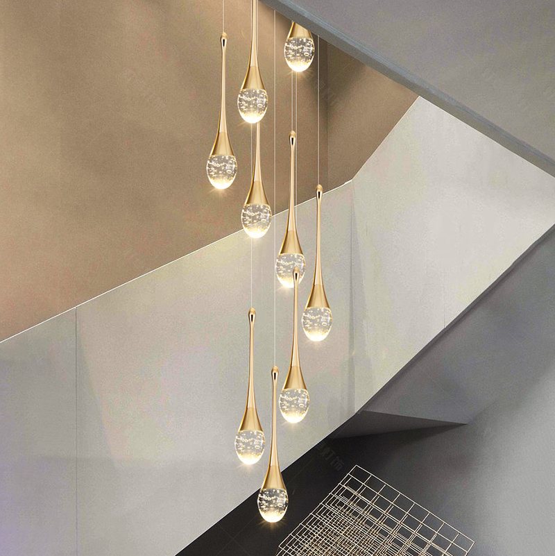 Feyran Luxury Water Drop Pendant Chandelier for Living Room