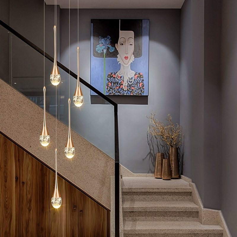 Feyran Luxury Water Drop Pendant Chandelier for Living Room