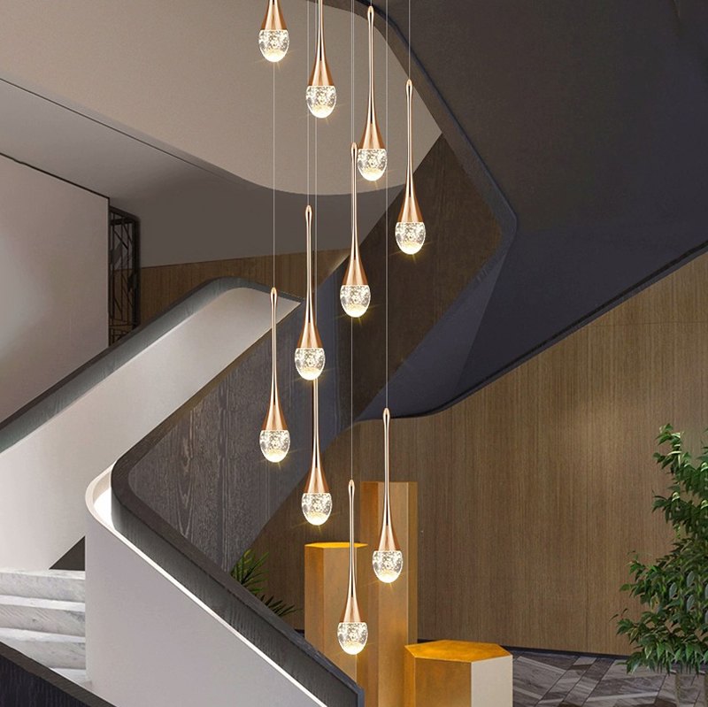 Feyran Luxury Water Drop Pendant Chandelier for Living Room