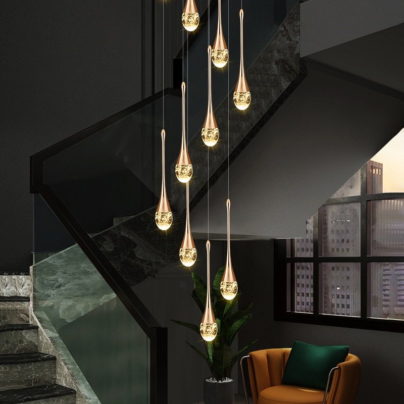 Feyran Luxury Water Drop Pendant Chandelier for Living Room