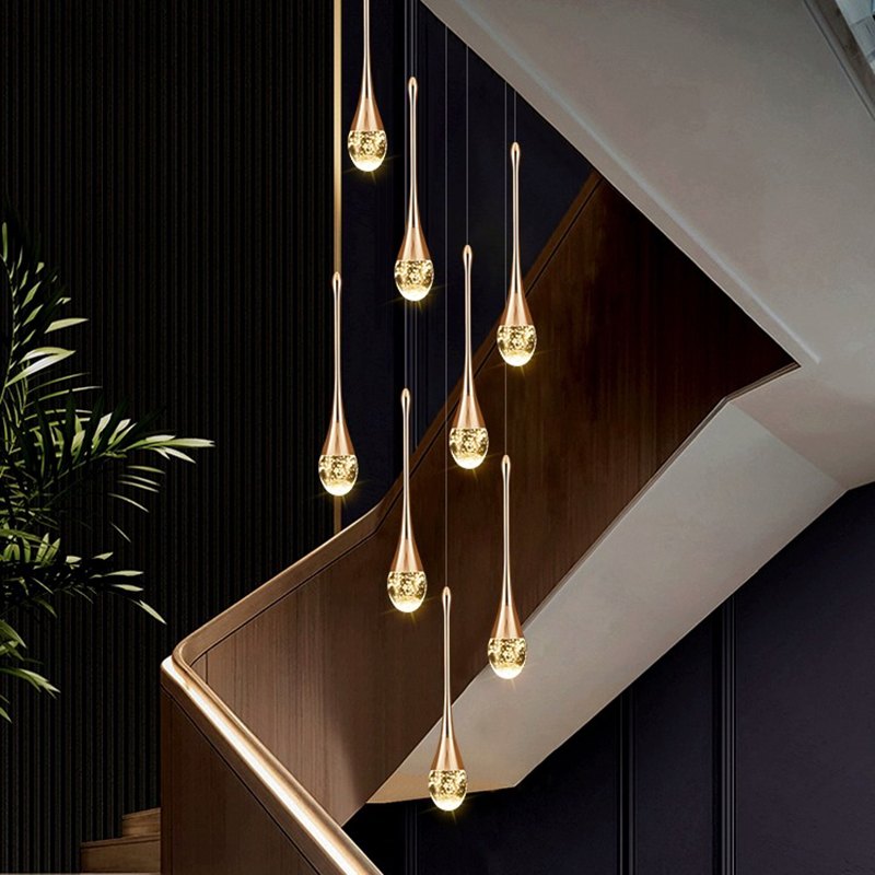 Feyran Luxury Water Drop Pendant Chandelier for Living Room