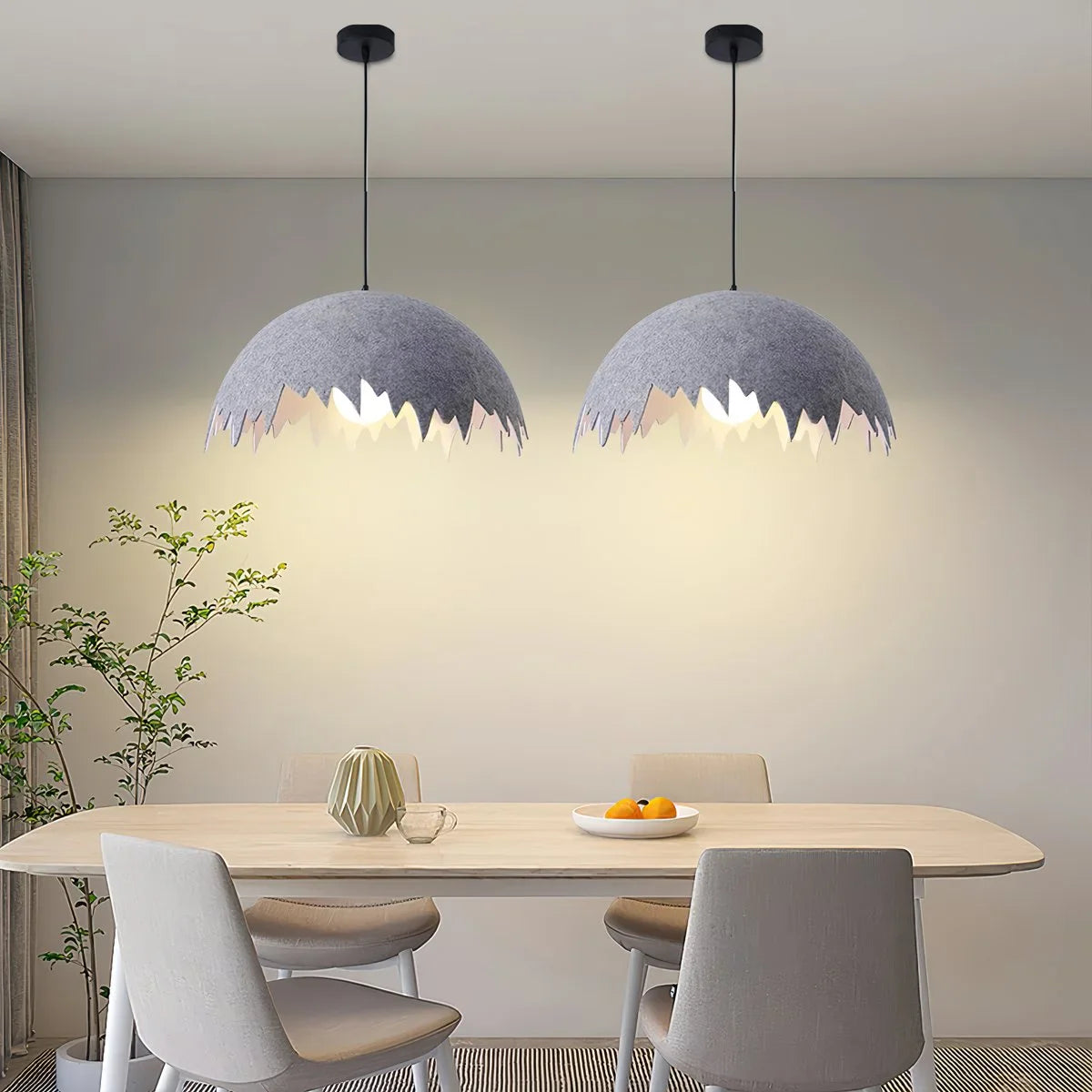 Feyran Eggshell Acoustic Pendent Light for Office