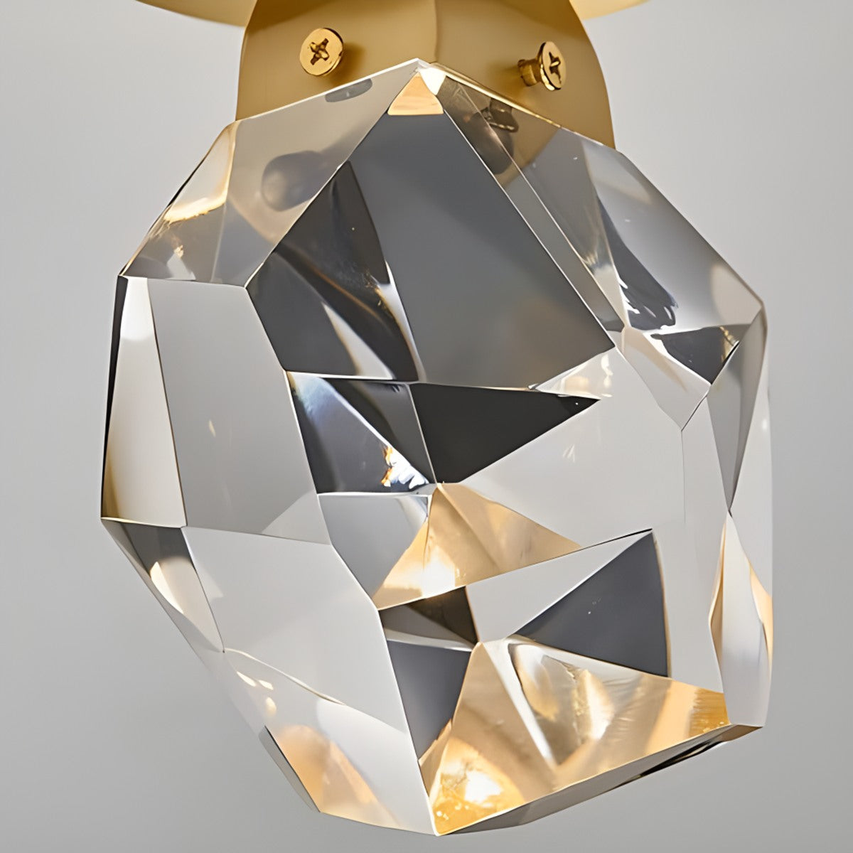 Feyran European Style Copper Glass Ceiling Lamp-G