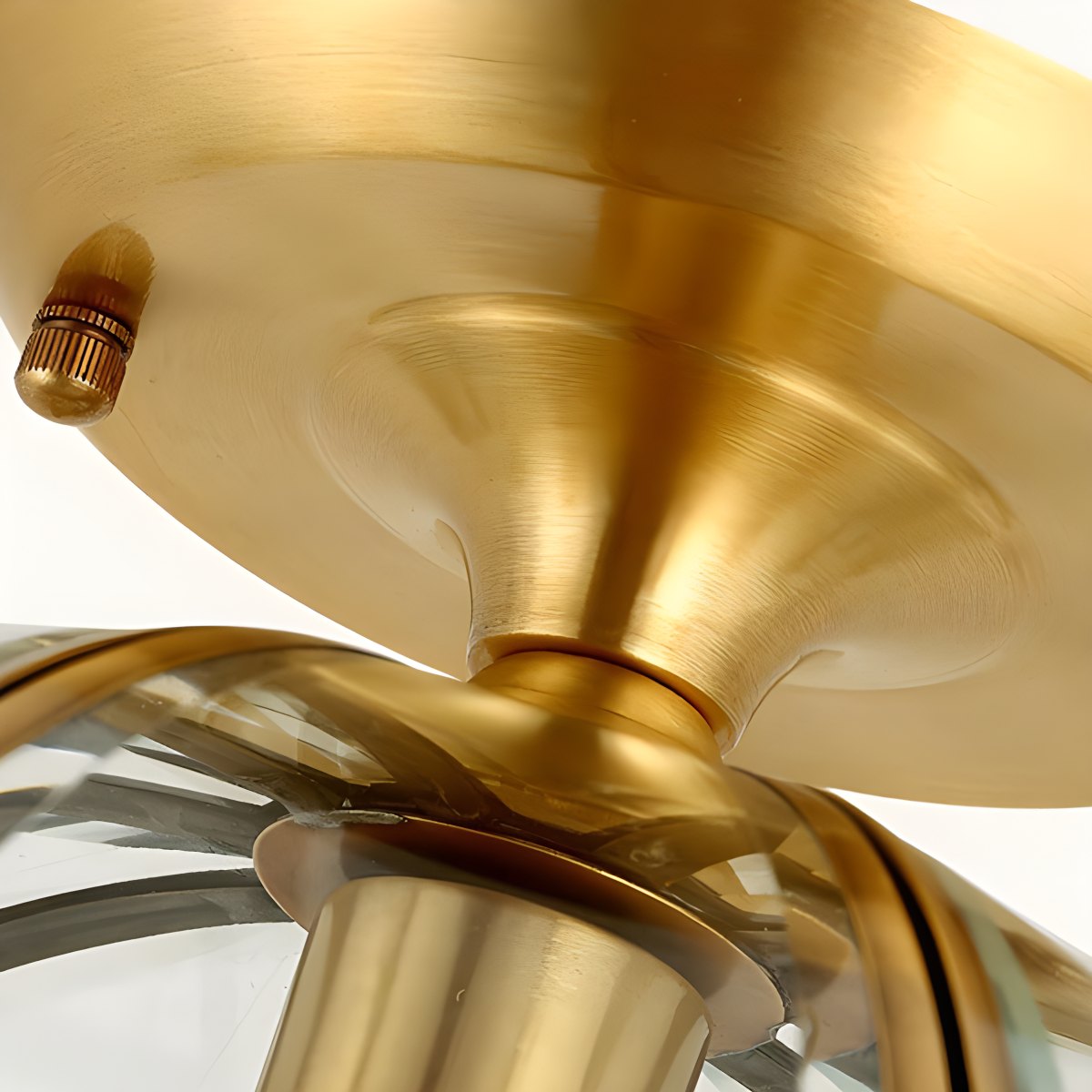 Feyran European Style Copper Glass Ceiling Lamp-C