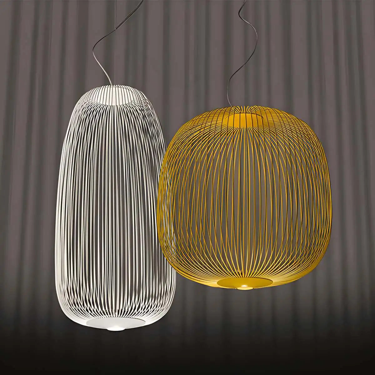 Feyran Foscarini Spokes Bird Cage Pendant Light