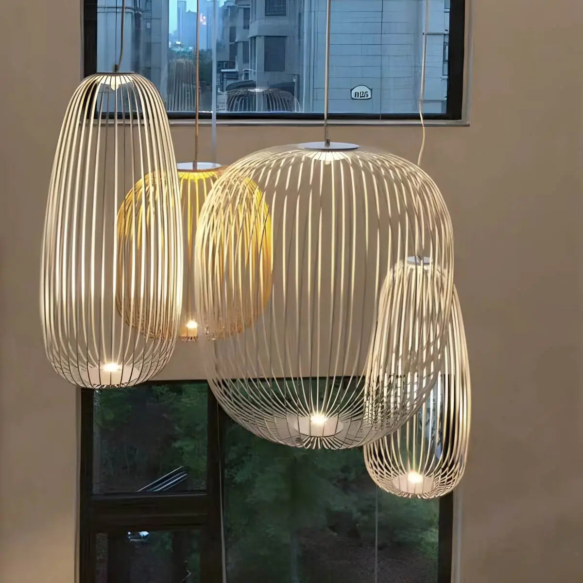 Feyran Foscarini Spokes Bird Cage Pendant Light
