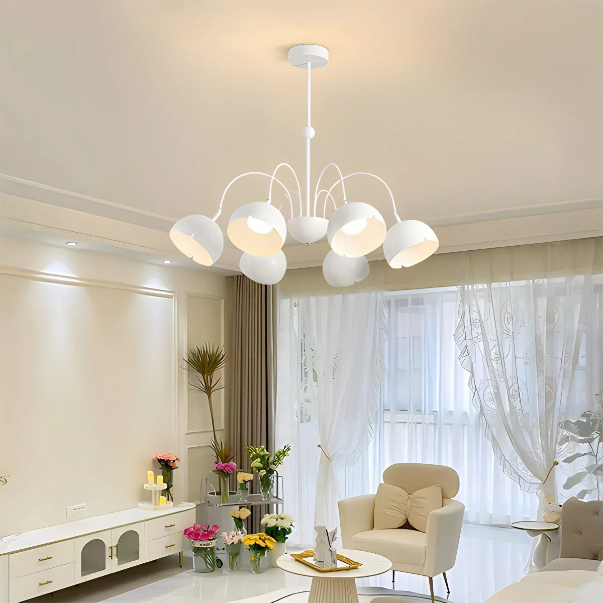 Feyran French Flower Shaped Chandelier
