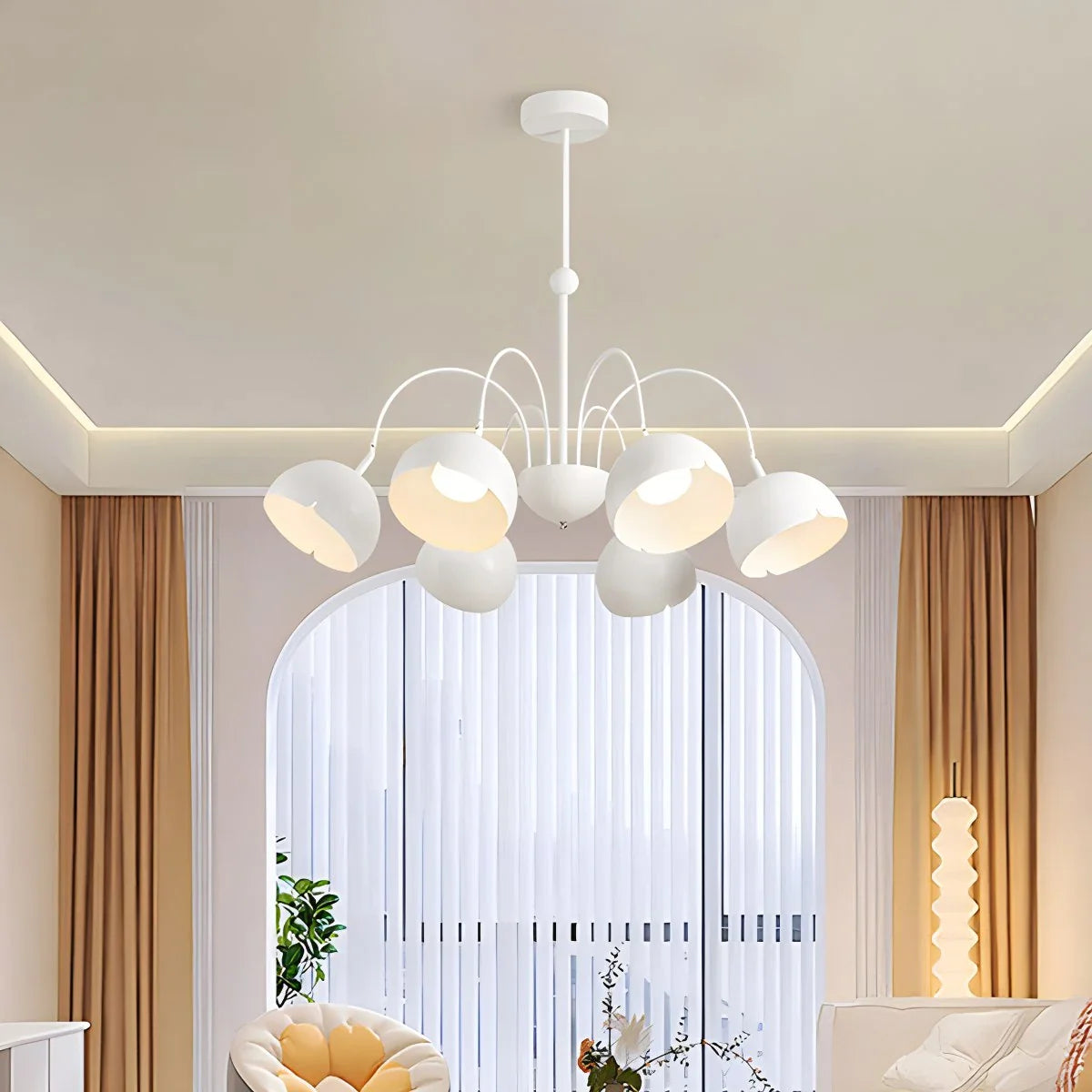Feyran French Flower Shaped Chandelier