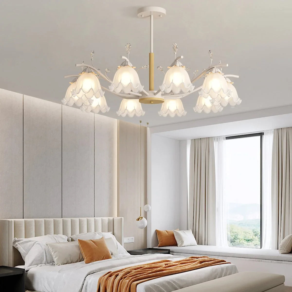 Feyran Creative Lily of the Valley Flower Chandelier