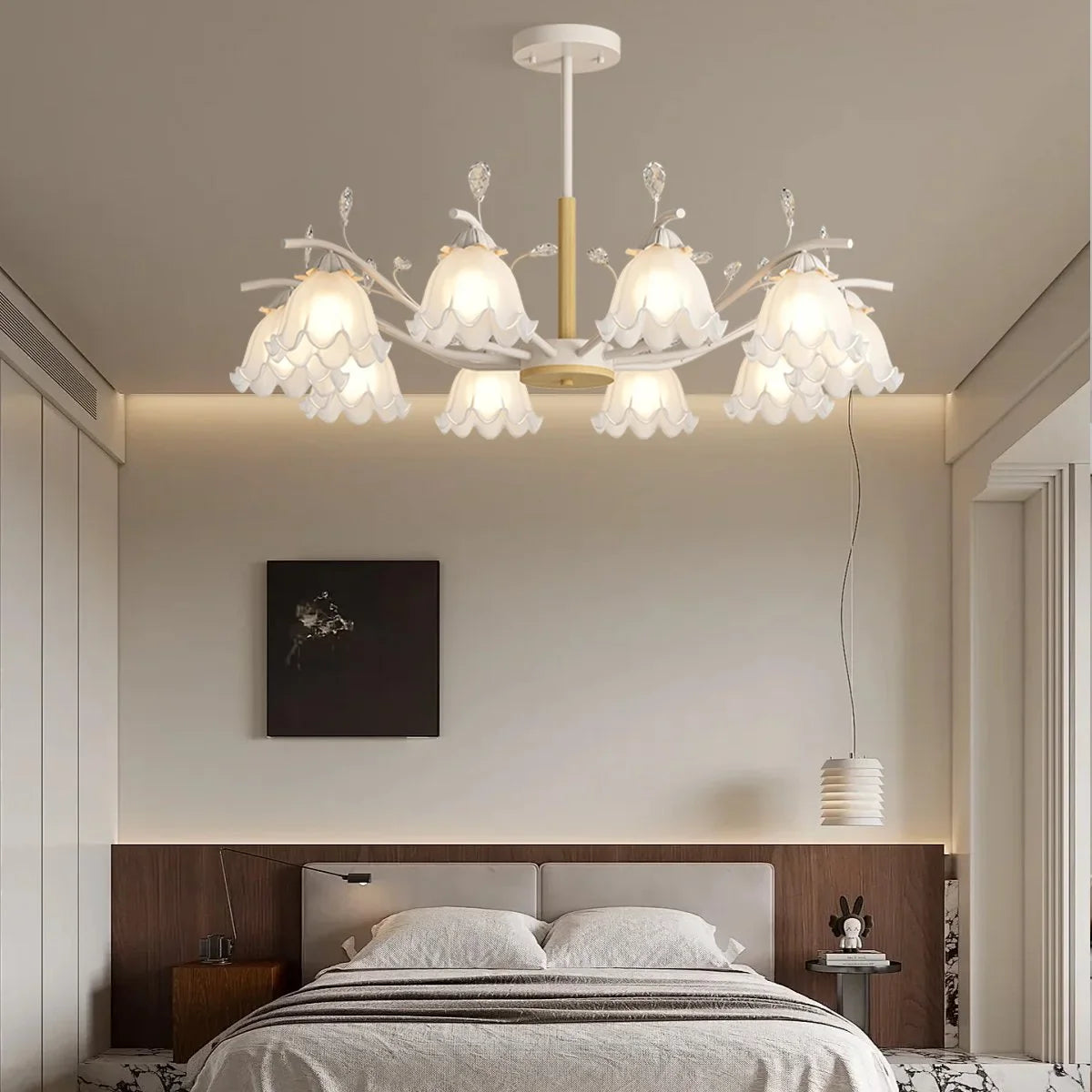 Feyran Creative Lily of the Valley Flower Chandelier