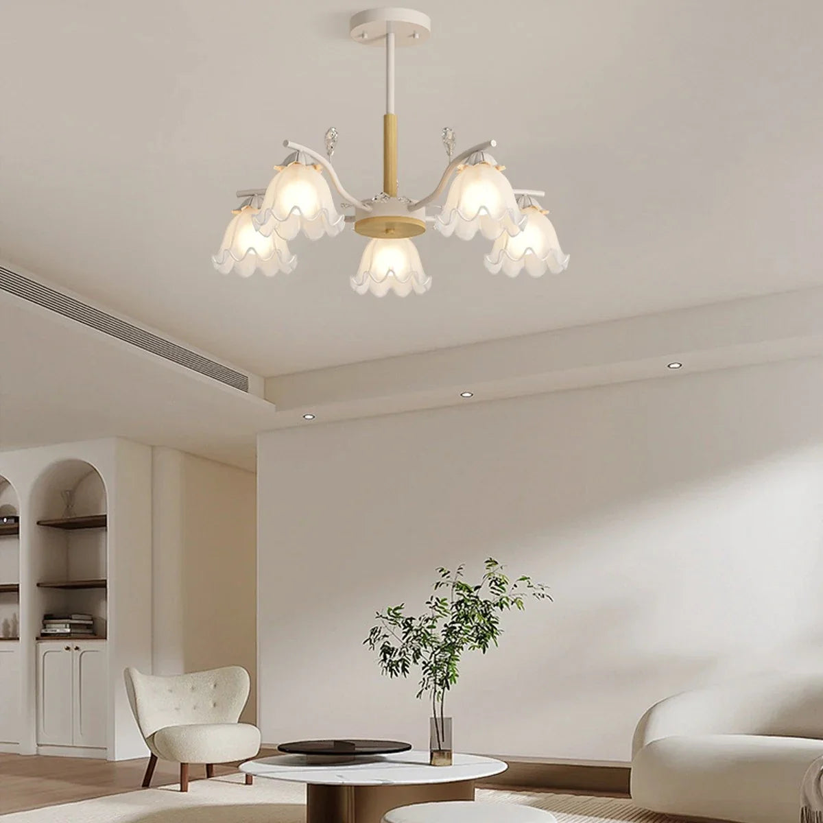 Feyran Creative Lily of the Valley Flower Chandelier