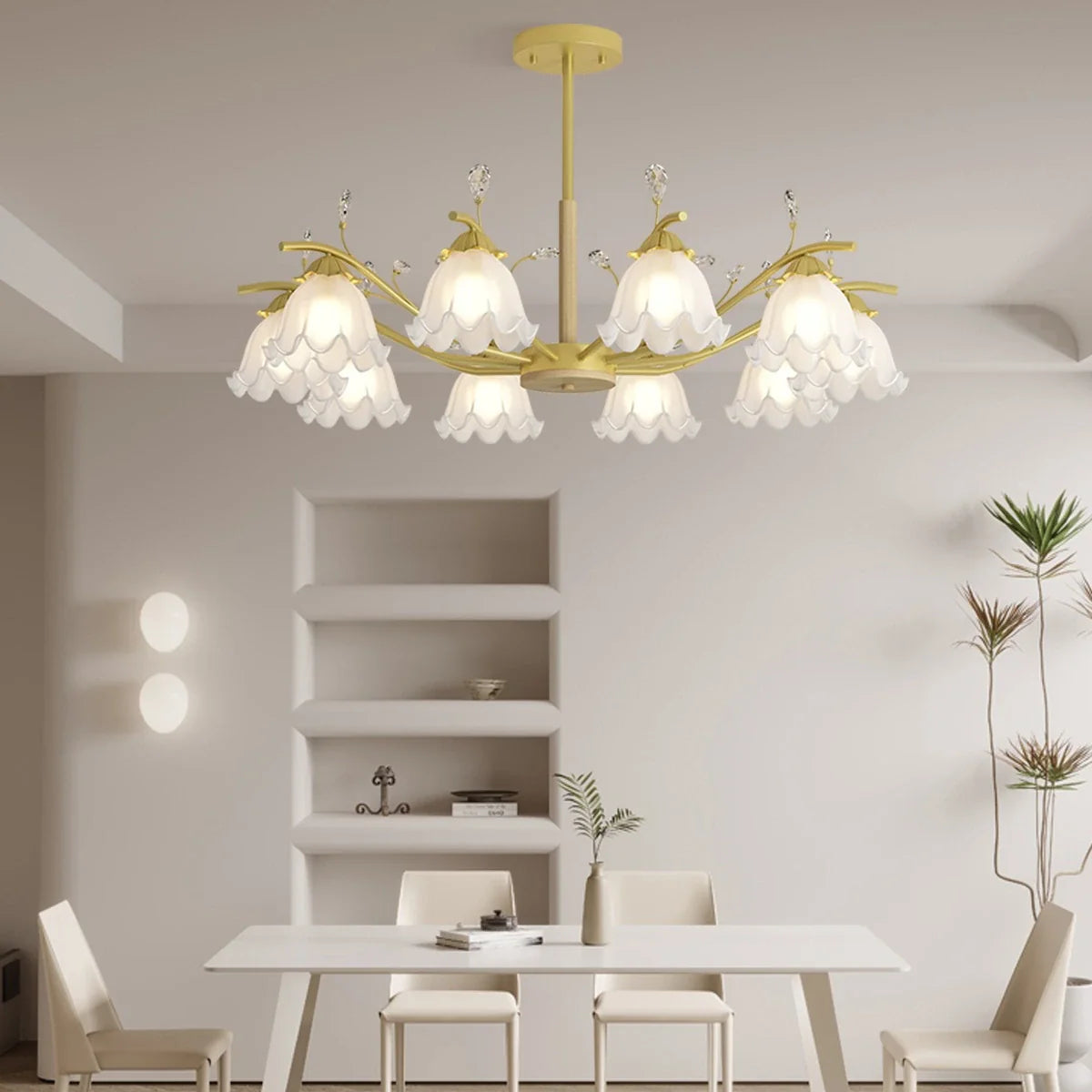 Feyran Creative Lily of the Valley Flower Chandelier