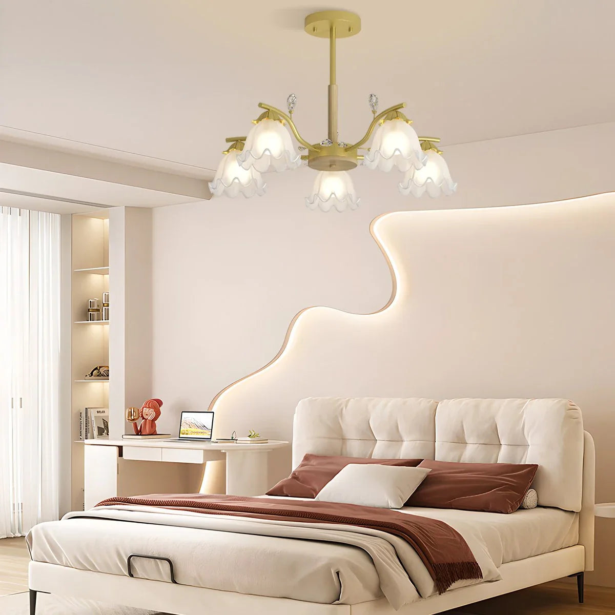 Feyran Creative Lily of the Valley Flower Chandelier