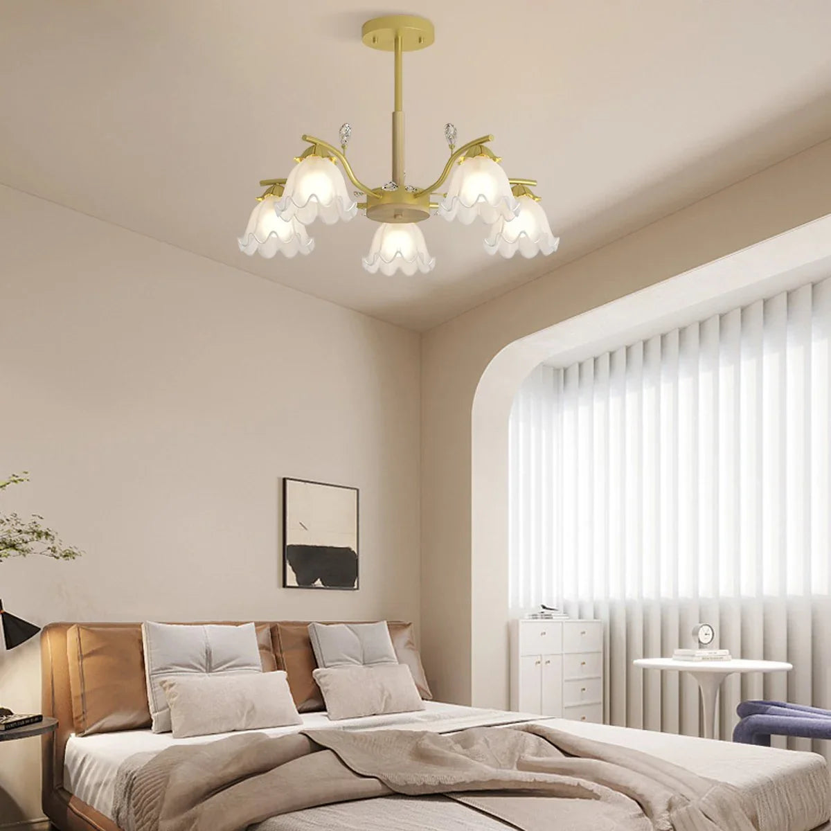 Feyran Creative Lily of the Valley Flower Chandelier