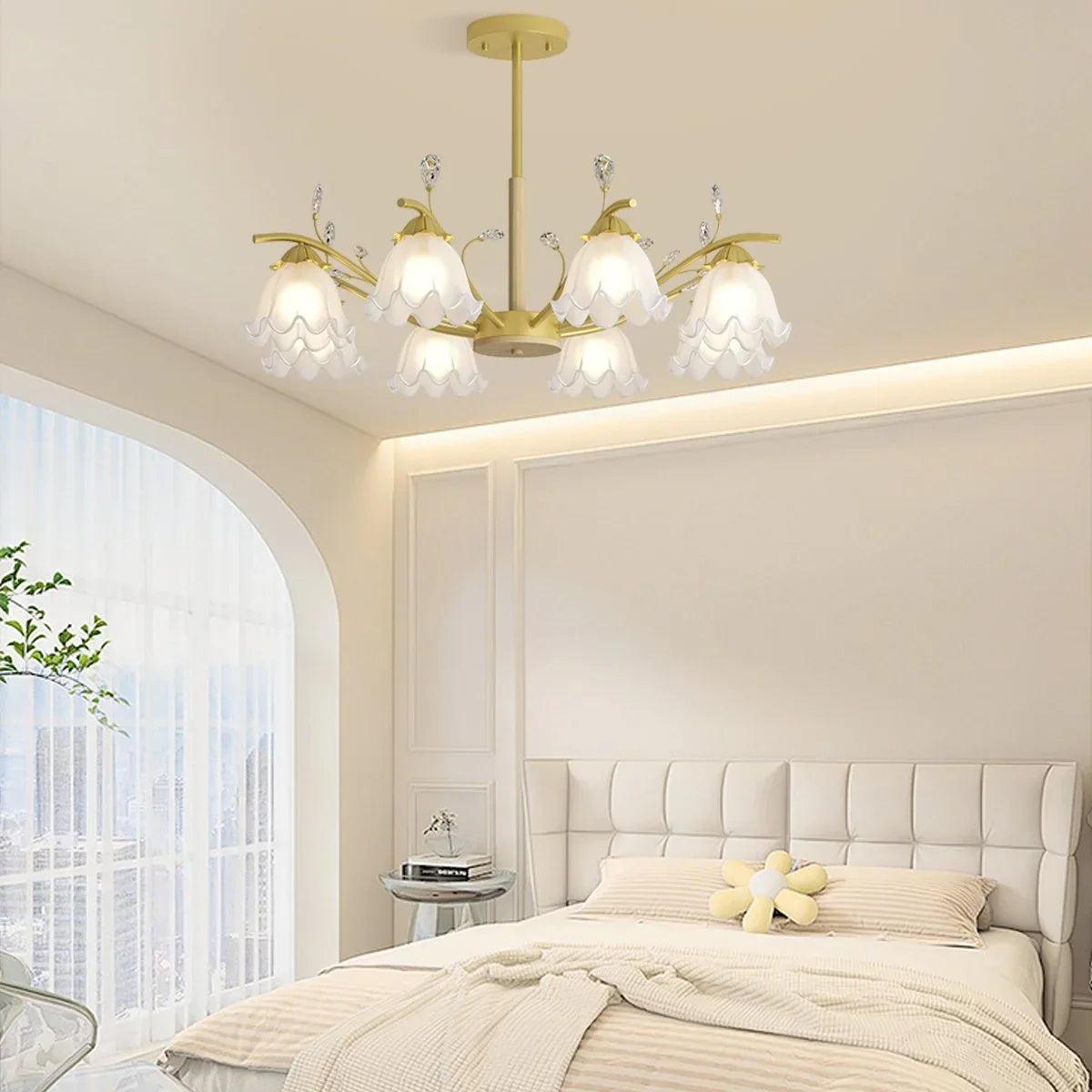 Feyran Creative Lily of the Valley Flower Chandelier