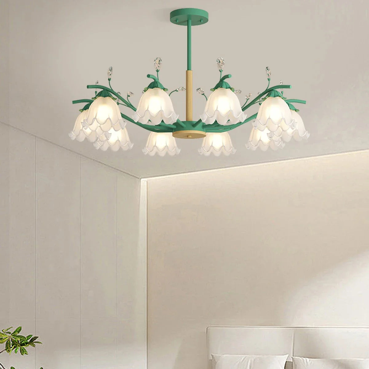 Feyran Creative Lily of the Valley Flower Chandelier