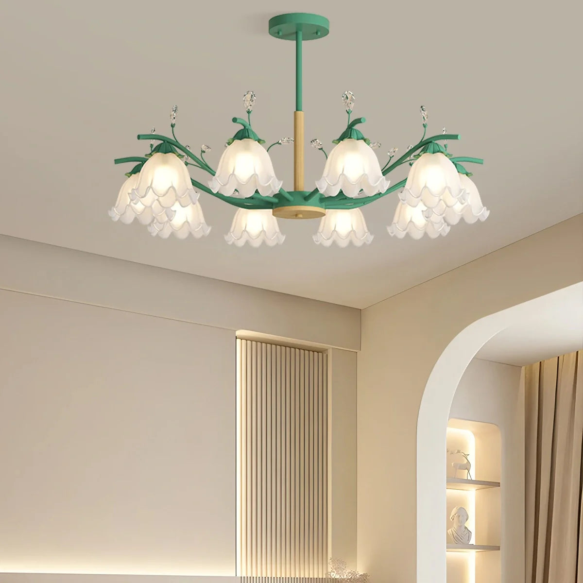 Feyran Creative Lily of the Valley Flower Chandelier