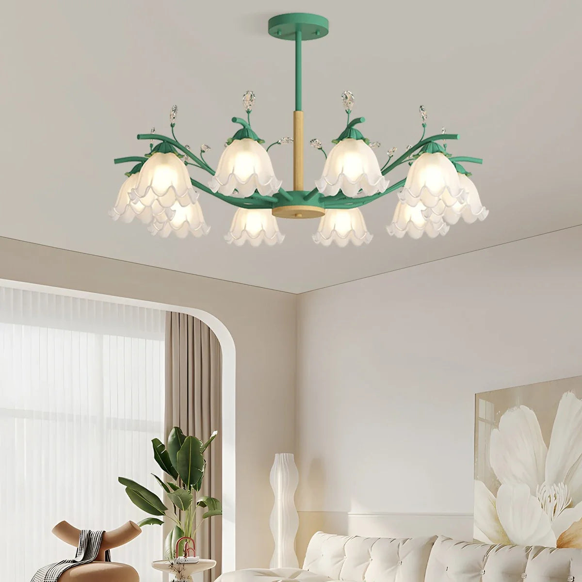 Feyran Creative Lily of the Valley Flower Chandelier