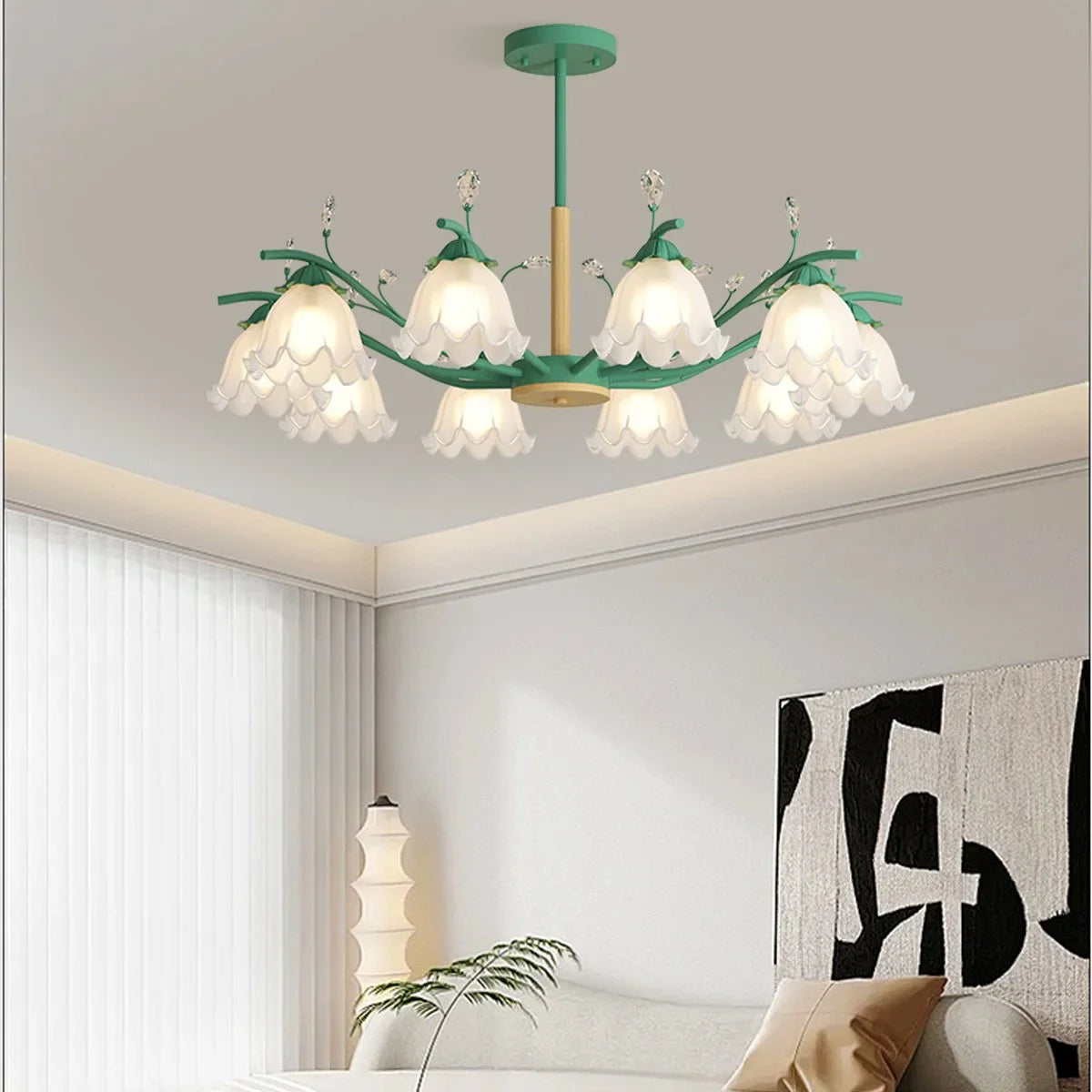 Feyran Creative Lily of the Valley Flower Chandelier