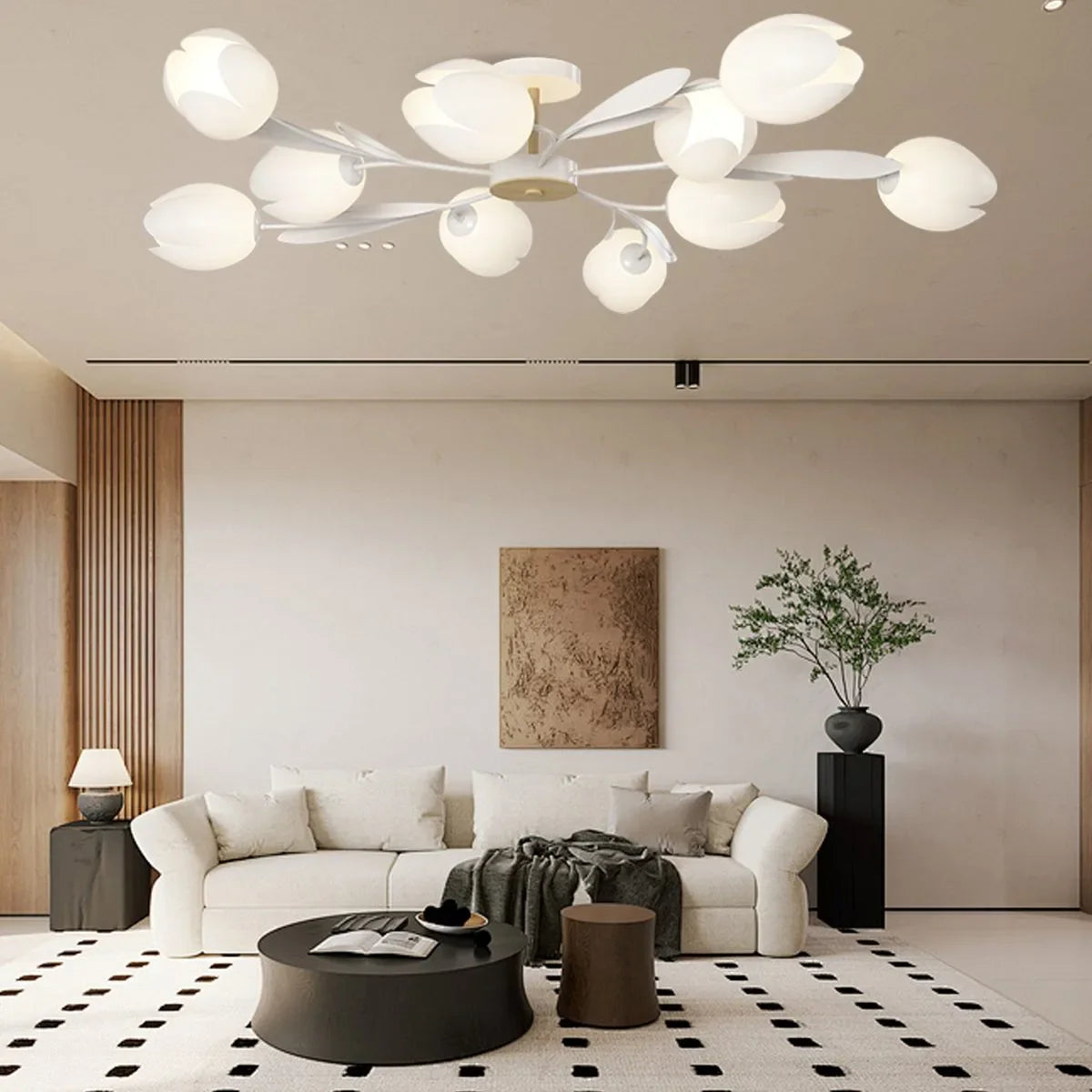 Feyran Magnolia Bud Living Room Chandelier