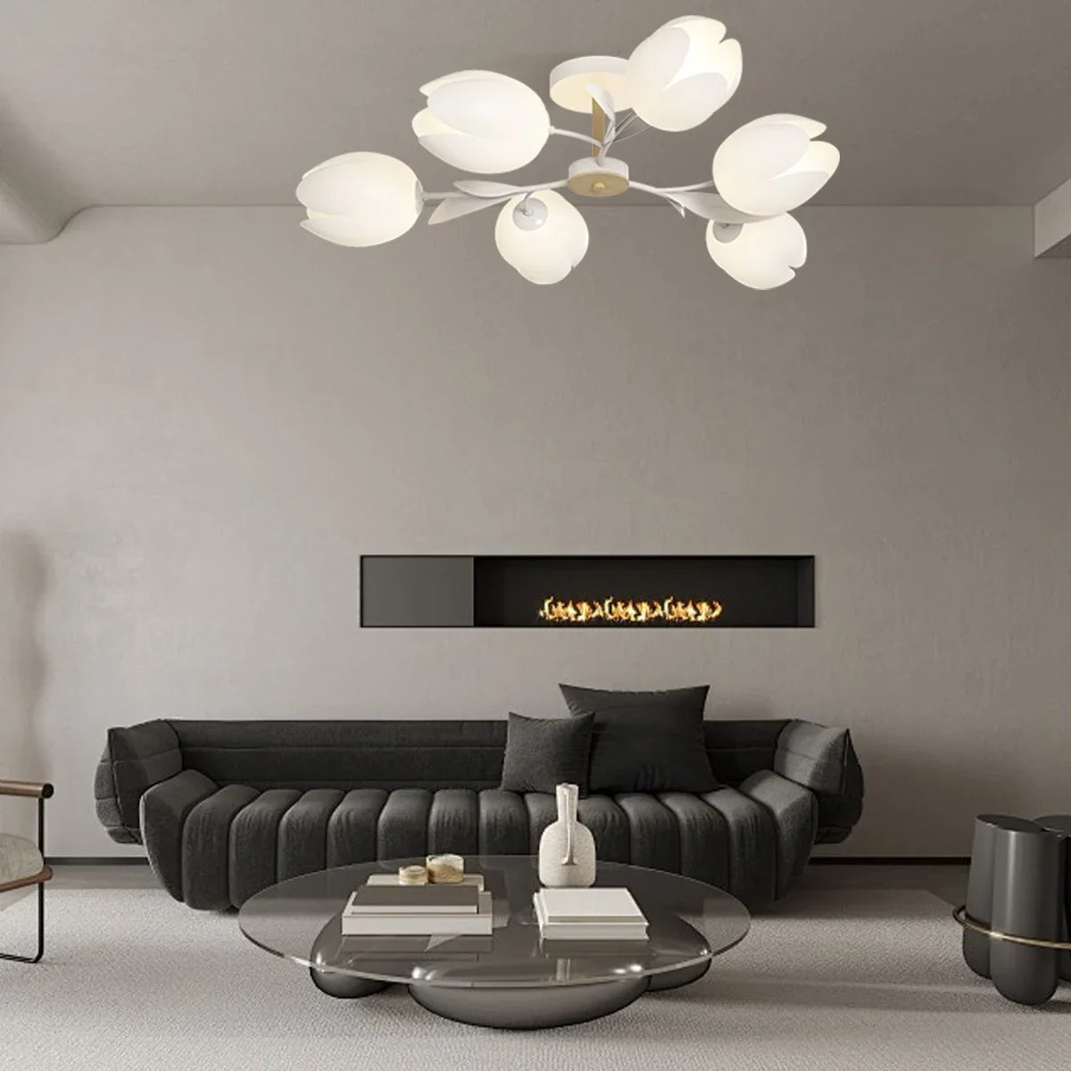 Feyran Magnolia Bud Living Room Chandelier