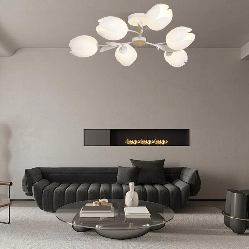 Feyran Magnolia Bud Living Room Chandelier