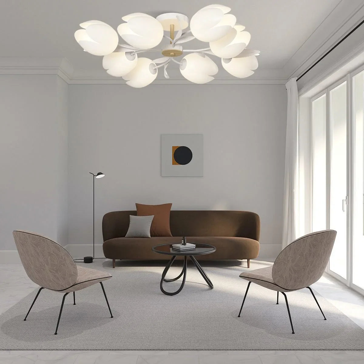 Feyran Magnolia Bud Living Room Chandelier