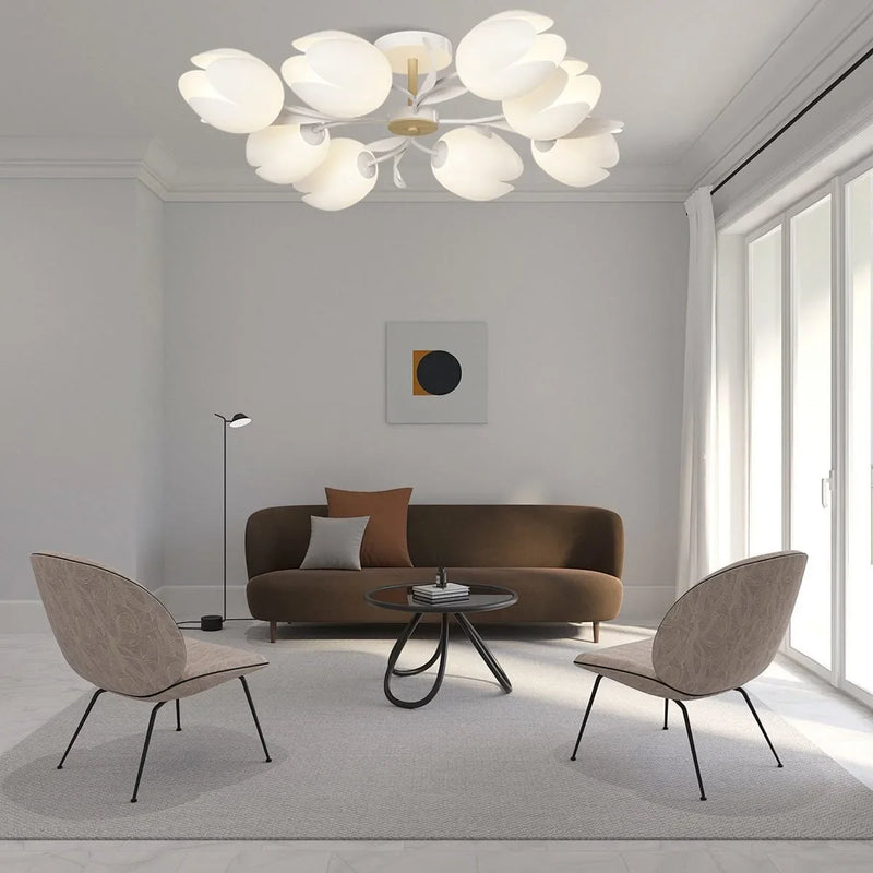 Feyran Magnolia Bud Living Room Chandelier